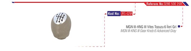 VITES TOPUZU MGN III - FLUENCE GRI