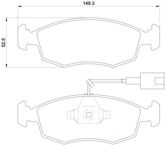 ON FREN BALATASI FIAT 500 10 500 C 12 PUNTO 09 PUNTO EVO 09 K:17.1 MM G:149.3 MM