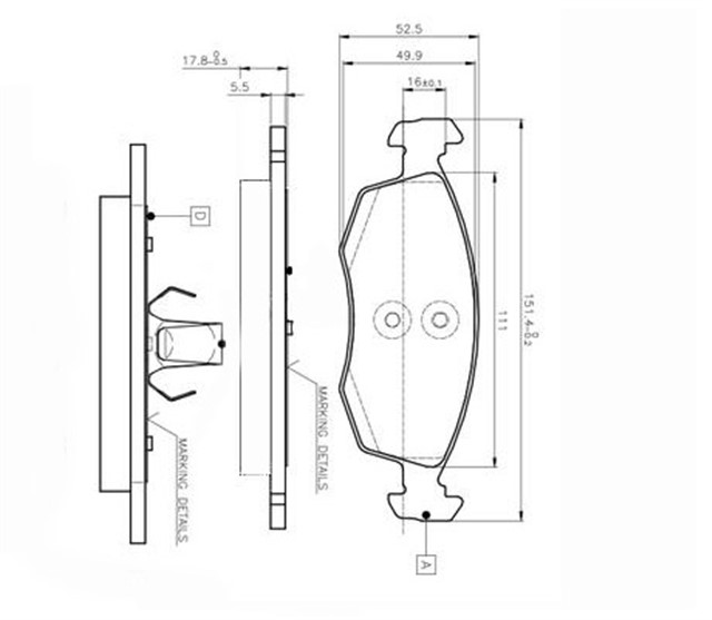 55170904K ON BALATA DOBLO 01 ALBEA PALIO 96