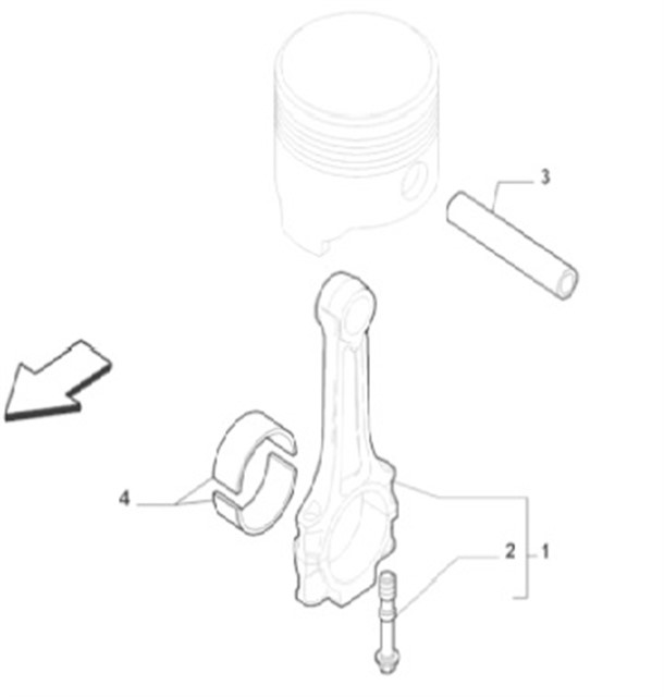 PISTON KOLU 1.2 - 1.4 8V 16V EGEA DOBLO - PUNTO - LINEA - ALFA - LANCIA