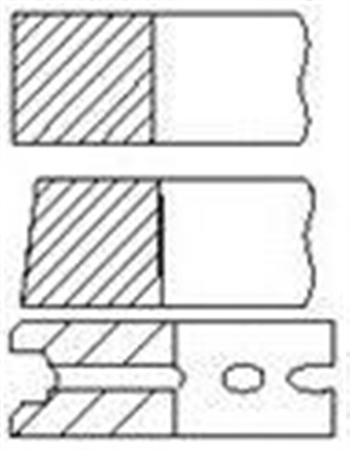 PISTON SEGMANI.TEK STD 1.3 PN