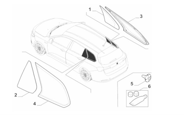 KELEBEK CAM - ARKA SAG SW