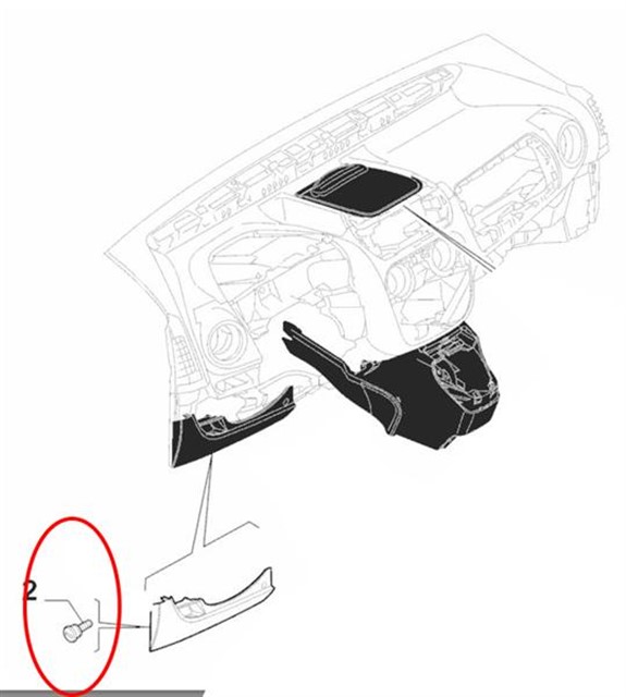 SIGORTA KUTU KAPAK CIVATASI PIM FIORINO URUN RESIMDE KIRMIZI CEMBERLE ISARETLENMISTIR