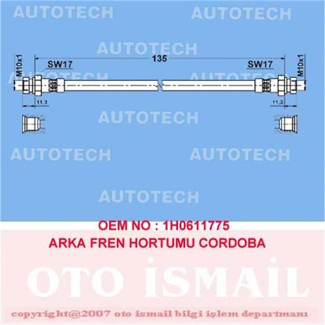 ARKA FREN HORTUMU CORDOBA