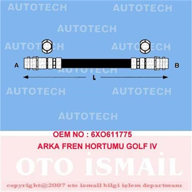 ARKA FREN HORTUMU GOLF IV