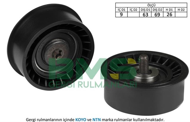 EKSANTRIK GERGI RULMANI CORSA B - ASTRA F - G - H 1.4 16V - 1.6 16V - 1.8 16V 93