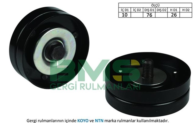 ALTERNATOR GERGI RULMANI POLO - GOLF4 - BORA 1.4 - 1.6 16V AHW - BCB