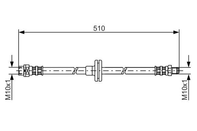 FREN HORTUMU; ON. 510.00 MM