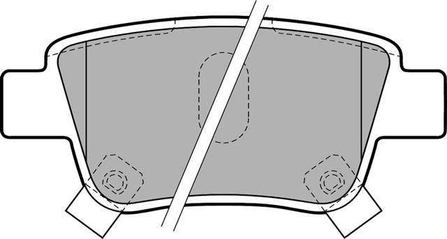 FREN BALATASI ARKA TOYOTA AVENSIS. COROLLA VERSO. PREVIA 01/03