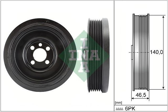 RIEMENSCHEIBE. KURBELWELLE AUDI/SEAT/SKODA/VW