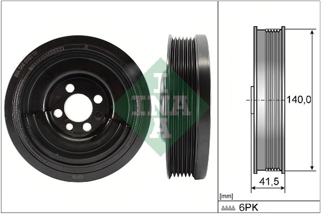 RIEMENSCHEIBE. KURBELWELLE AUDI/SEAT/SKODA/VW
