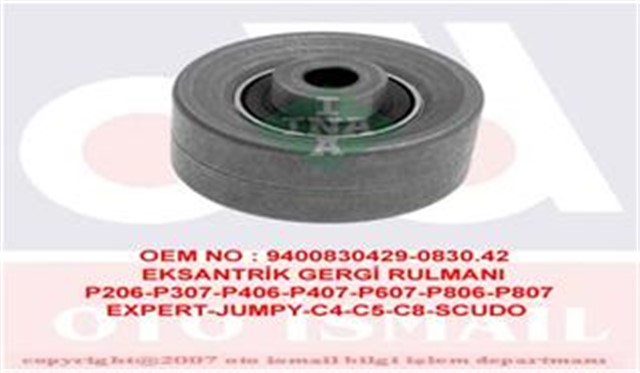 X EKSANTRIK GERGI RULMANI P206 - 307 - 406 - 407 - 607 - EXPERT - C4 - C5 - C8 - JUMPY 1.8I 16V - 2.0 16V - 2.0 - 2.2 - 2.2