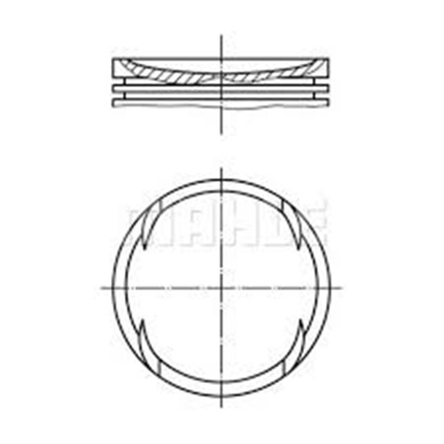 MOTOR PISTON SEGMAN 0.50 BORA 1.4 16V AHW - AFH - BBY - BBZ - BCA 77.01