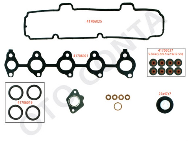 UST TAKIM CONTASI P107 - P206 - P307 - BIPPER - NEMO - FIESTA - FUSION 1.4HDI DV4 TEFLON KECELI SKC SIZ