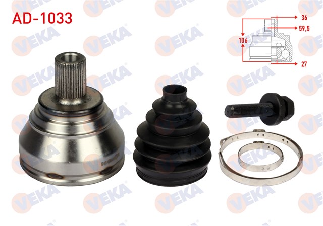 AKS KAFASI DIS GOLF5 - GOLF6 - JETTA - PASSAT - A3 - LEON - CADDY BJB - BKP - BKD 1.9 - 2.0 TDI 04 - 13