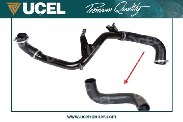 TURBO INTERCOLL HORTUMU METAL BORU HARIC FOCUS II 04 11 C MAX 1.6TDCI 90PS - 110PS VOLVO C30 06 12 S40 II 06 12 V50 05 12 1.6D D4164T BUYUK HORTUM