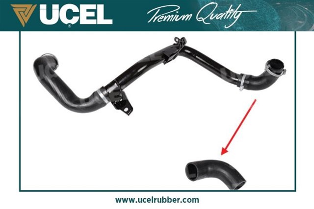 TURBO INTERCOLL HORTUMU METAL BORU HARIC FOCUS II 04 11 C MAX 1.6TDCI 90PS - 110PS VOLVO C30 06 12 S40 II 06 12 V50 05 12 1.6D D4164T KUCUK HORTUM