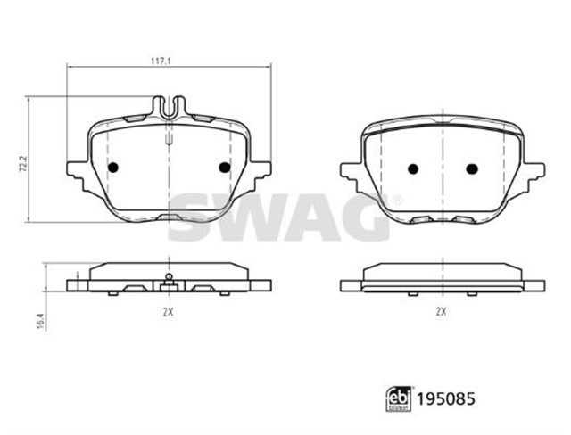 FREN BALATASI TAKIMI C 206 GLC 254 S 223