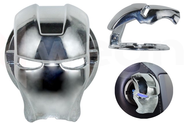 IRON MAN START STOP KORUYUCU KAPAK GUMUS METAL KROM