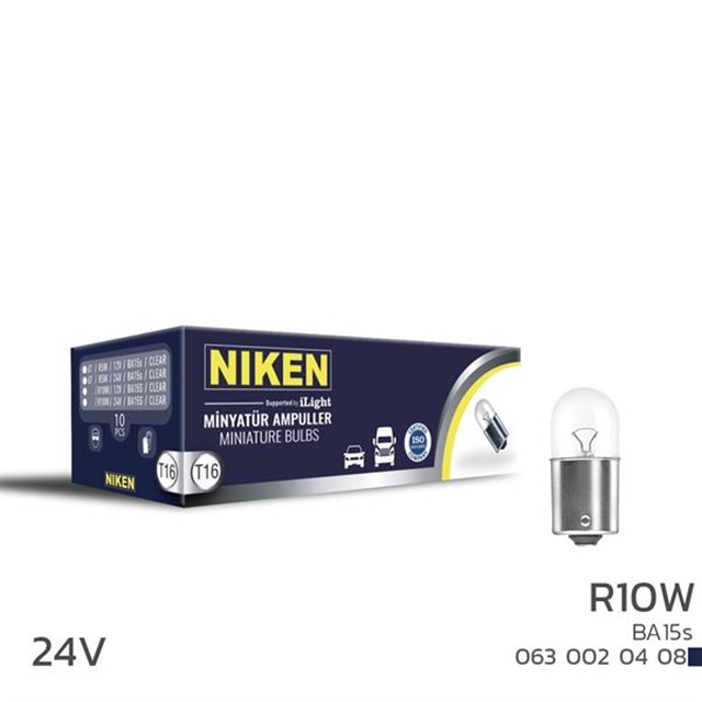 NIKEN 24V 67 AMPUL R10W BA15S 10LU