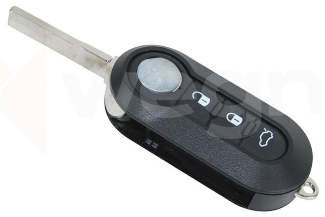 KONTAK ANAHTAR KUMANDA KORUYUCU KILIF SILIKON FIAT DOBLO DUCATO PUNTO FIORINO 3 BUTONLU SIYAH