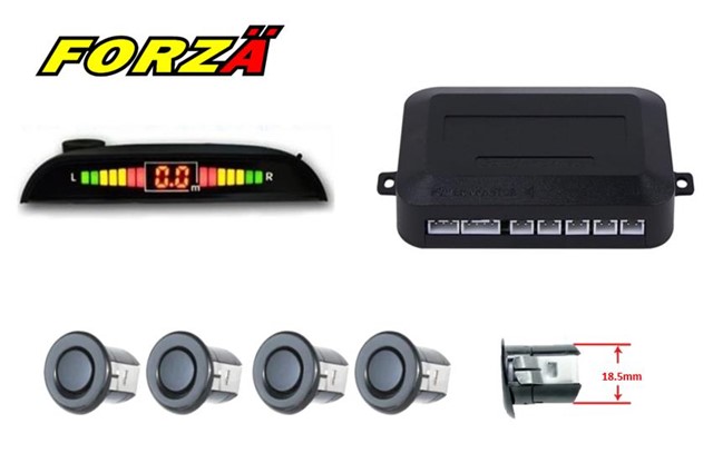 PARK SENSORU LEDLI TURKCE KONUSAN SESLI SIYAH 18MM