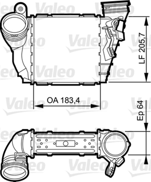 X TURBO RADYATORU INTERCOOLER BORA - GOLF IV - A3 - LEON - OCTAVIA 1.9 TDI