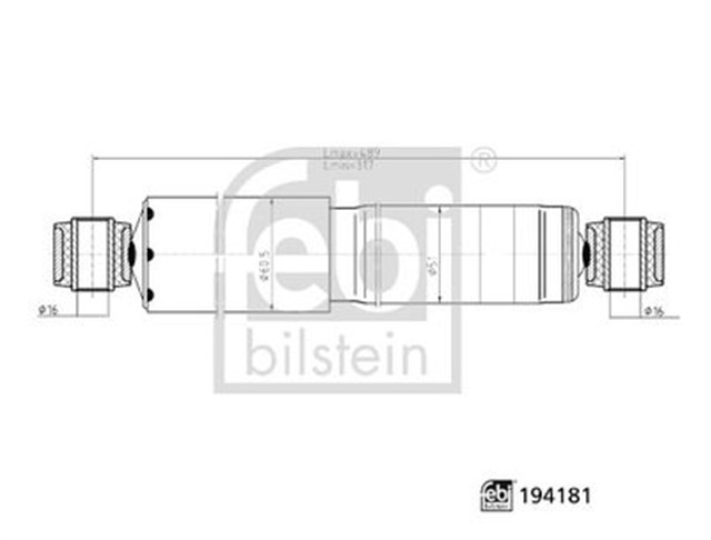 AMORTISOR ARKA AKS CITROEN - FIAT - PEUGEOT