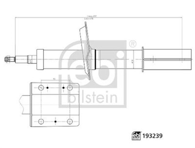 AMORTISOR ON AKS - ON AKS SOL - ON AKS SAG CITROEN - FIAT - PEUGEOT