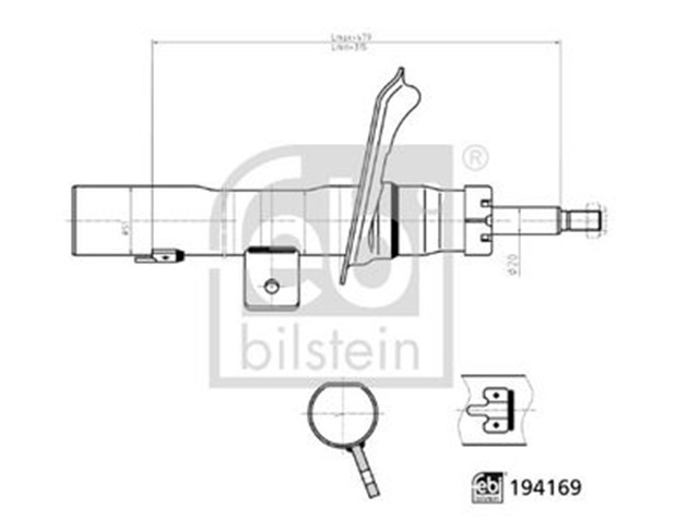 AMORTISOR ON AKS SOL CITROEN - PEUGEOT