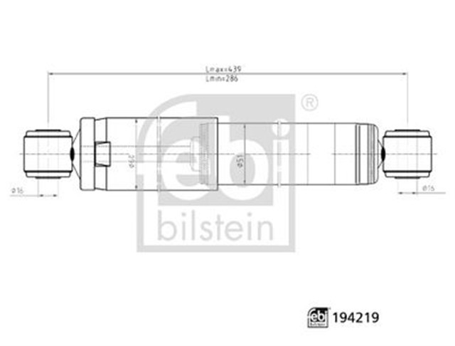 AMORTISOR ARKA AKS CITROEN - FIAT - PEUGEOT