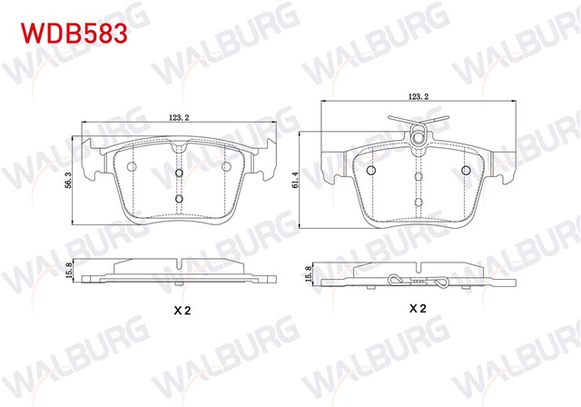 FREN BALATASI ARKA GOLF7 - A3 - LEON - PASSAT - T - ROC - ATECA - SUPER B - KAROQ 13 - 