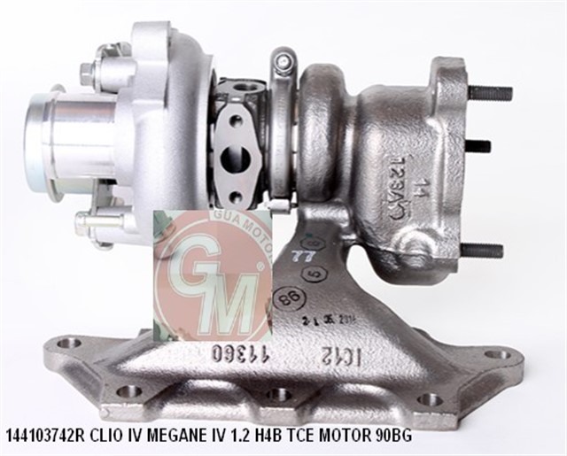 TURBO SARJ RENAULT CLIO IV MEGANE IV 1.2 H4B TCE MOTOR 90BG MANIFOLDLU