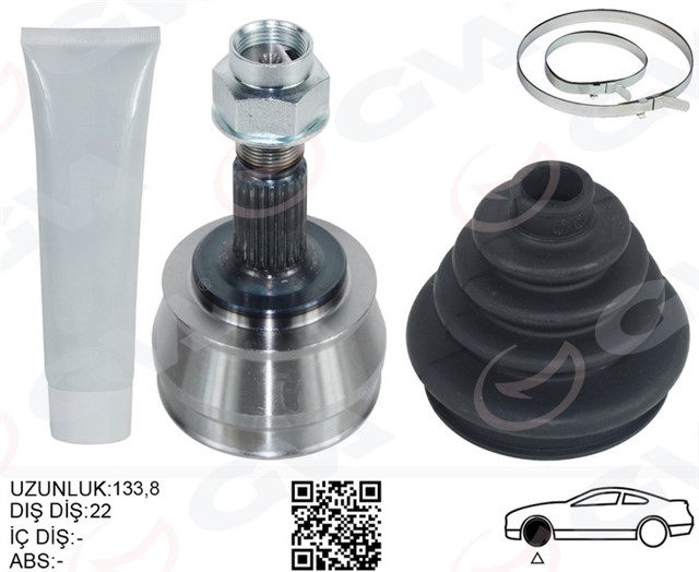 AKS KAFASI SOL - SAG ON DIS FIAT GRANDE PUNTO 199 1.2 MPI 05 - 12