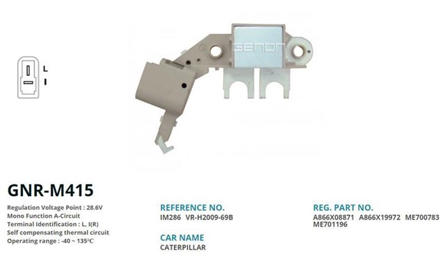 24V MITSUBISHI - CATERPILLAR IS MAKINASI L I R
