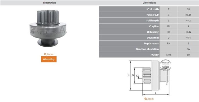 10 DIS FORD FOCUS - B - MAX - FIESTA - C - MAX 1.4 - 1.6