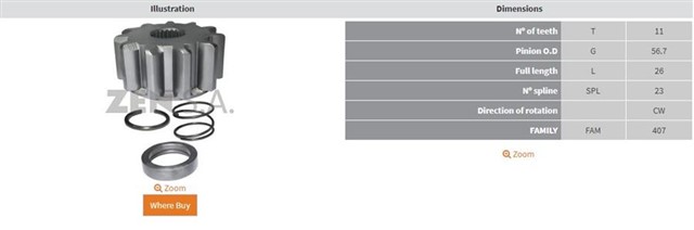 11 DIS 39MT ZEN - 1811 DISLI UCU