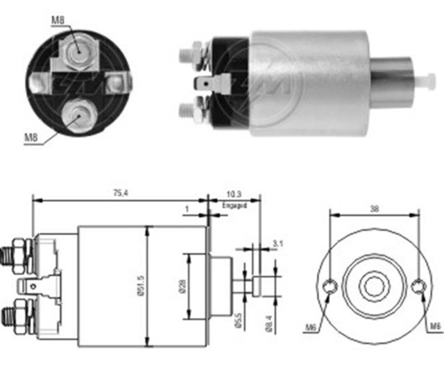 12V MITSUBISHI L200 - L300 - L400 - PAJERO - SPACE