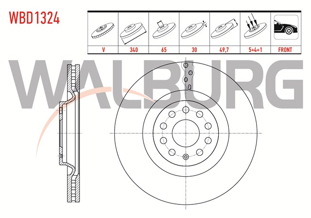 FREN DISKI ON [ADET] GOLF7 - PASSAT - ARTEON - A3 13 - 