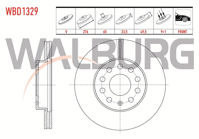 FREN DISKI ON [ADET] GOLF7 - POLO - A3 - LEON - IBIZA 13 - 
