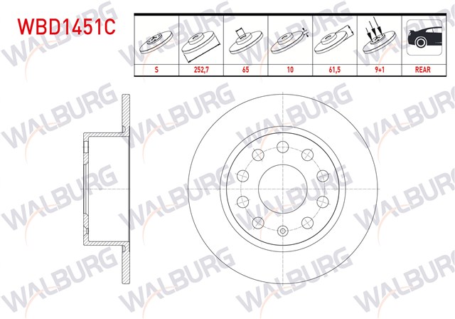 FREN DISKI ARKA [ADET] OCTAVIA 13 - 