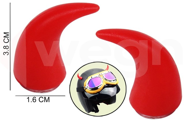 DIREKSIYON VE KASK USTUNE TAKILAN BOYNUZ APARATI KIRMIZI