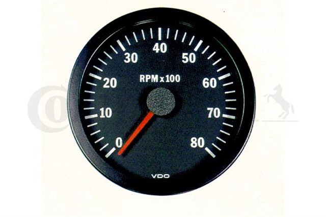 VISION TACHOMETER 8000RPM W/1 52MM 12V