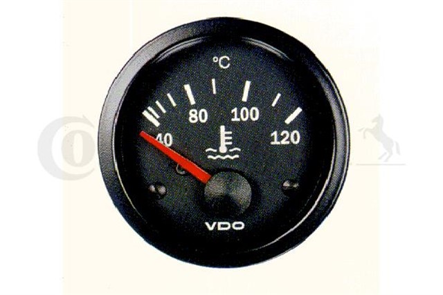 VISION TEMPERATURE GAUGE 120 C 52MM 12V