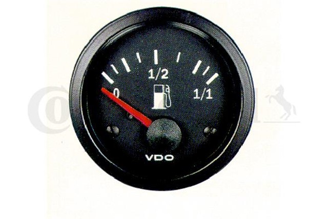 VISION FUEL GAUGE TUBULAR ADJ 52MM 12V