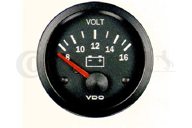 VISION VOLTMETER 8 - 16V 52MM 12V