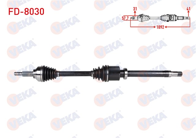 AKS KOMPLE ON SAG [KISA SASE] TRANSIT - V362 - CUSTOM 2.2 TDCI 12 - 