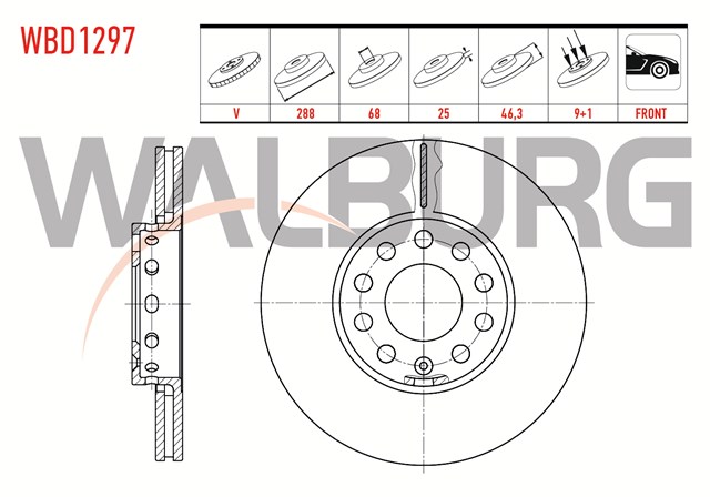 FREN DISKI ON [ADET] PASSAT - A4 - A6 97 - 04