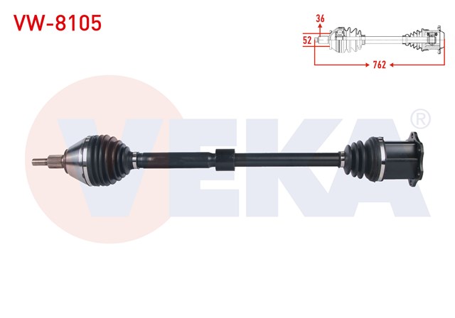 AKS KOMPLE ON SAG OTOMATIK POLO - FABIA - RAPID - IBIZA CHZ - DKL - DKR 1.0 TSI 14 - 