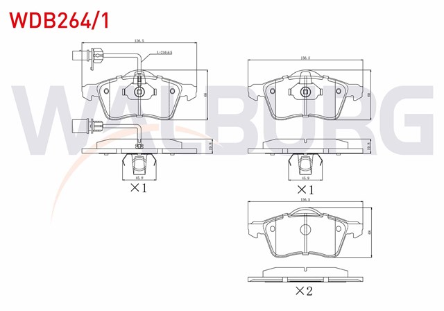 FREN BALATASI ON T4 ACV - AJT 2.5 TDI 91 - 03